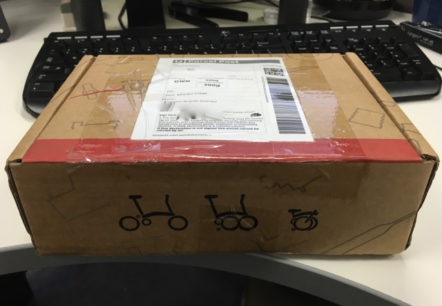 How exciting! The Monkii Cage has arrived from Brompton Bicycles Australia